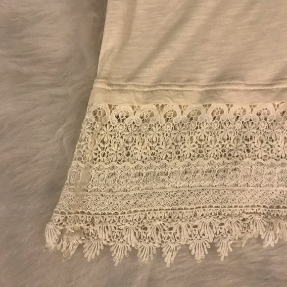 Merona Off White Lace Tank Top - Picture 2 of 3